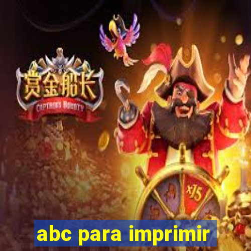 abc para imprimir